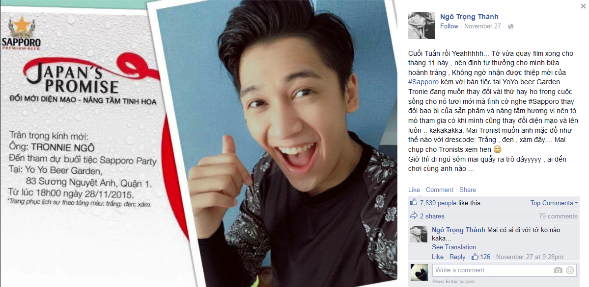 Tronie Ngo mac do phong cach tham du tiec tai beer club hinh anh