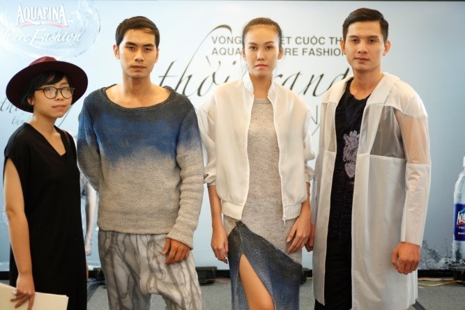 Bộ sưu tập The blue shape của Nguyễn Xuân Hà An (Hà Nội) được ban giám khảo đánh giá tốt về ý tưởng và kỹ thuật.
