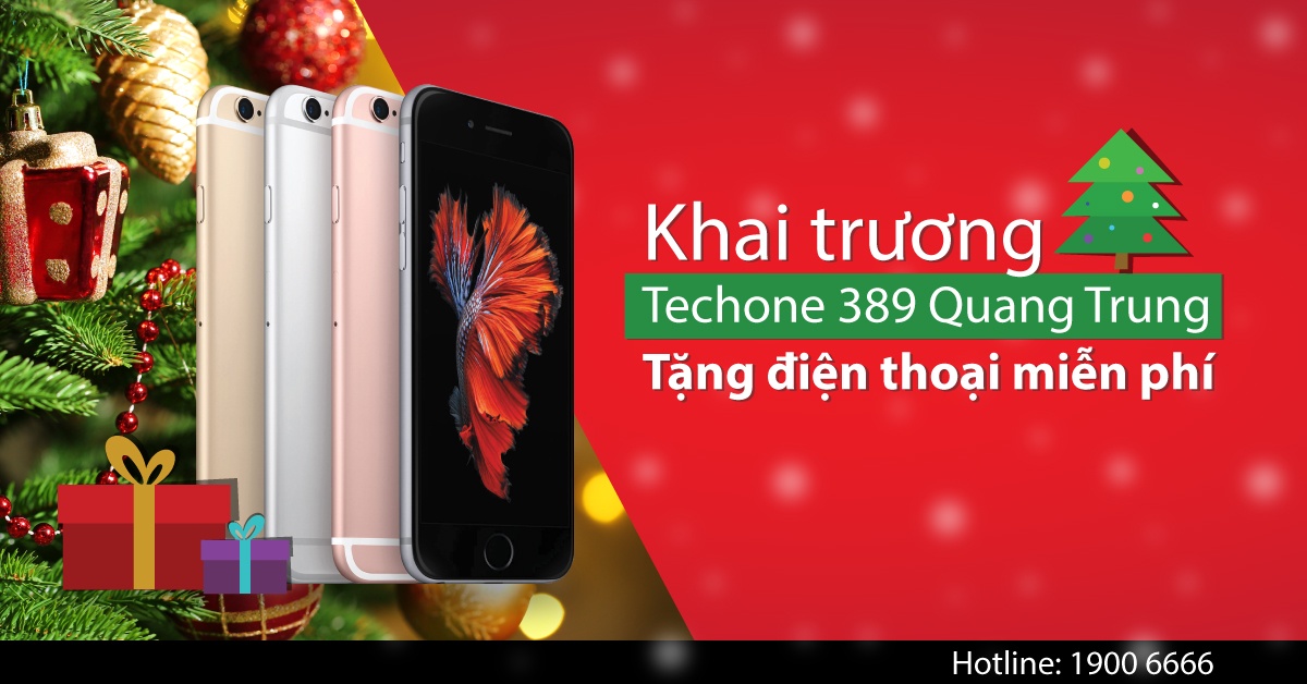 TechOne Quang Trung TP HCM tang smartphone dip khai truong hinh anh