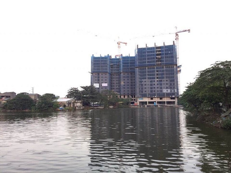 Hình ảnh công trường thực tế Hateco Hoàng Mai