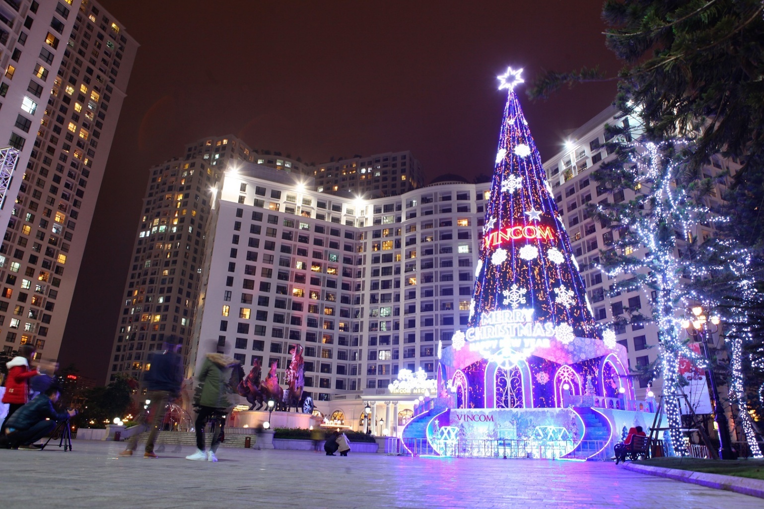 Màu tím khá được ưa chuộng trong việc trang trí cho ngày Giáng sinh