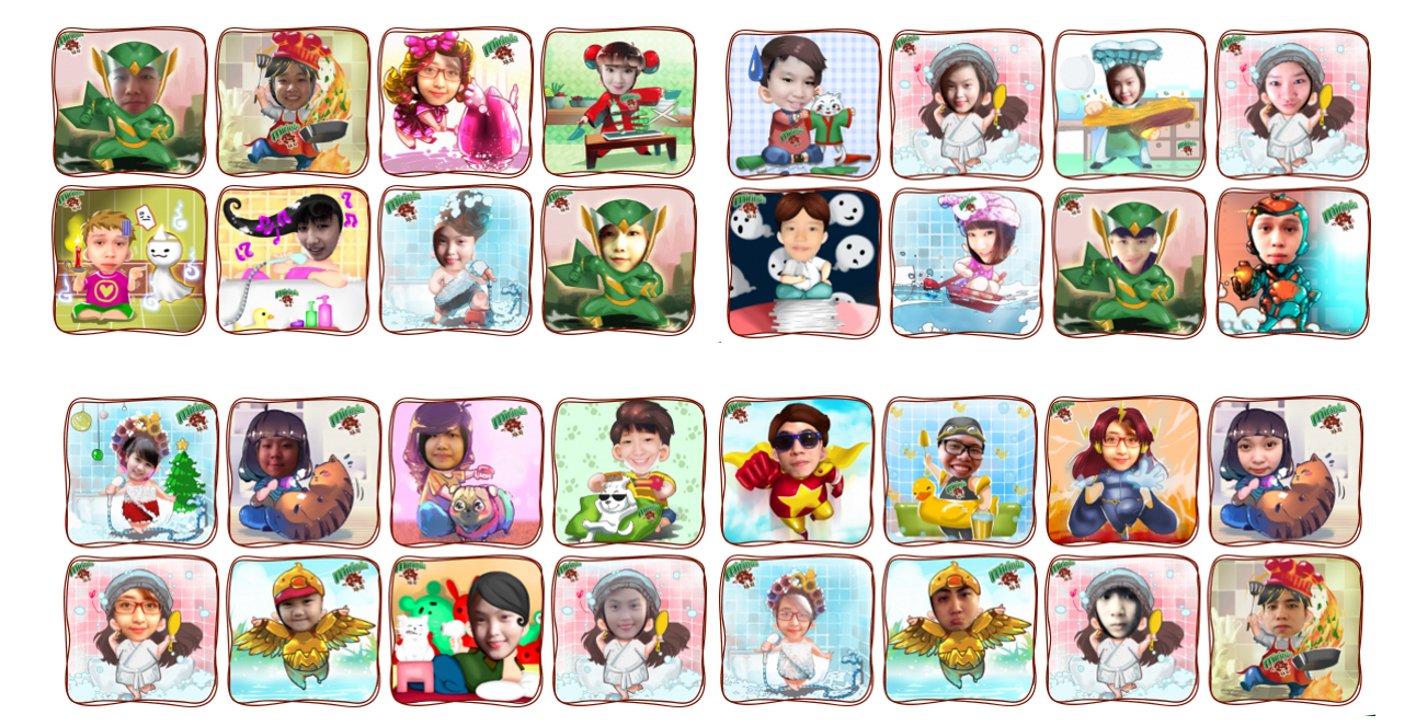 Các avatar ngộ nghĩnh đang được giới trẻ chia sẻ trên Internet.