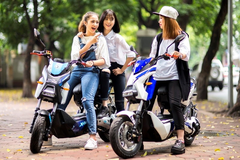 Xe dien HKbike co tai trong tuong duong xe may hinh anh