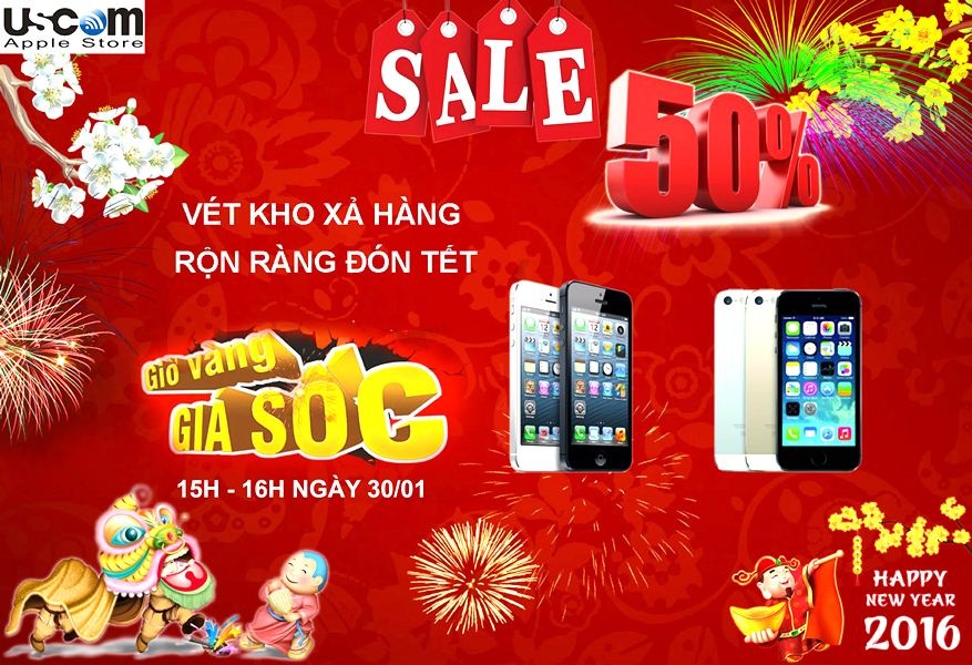 Giam gia 50% iPhone vao gio vang tai USCOM hinh anh
