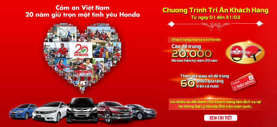Honda Oto Viet Nam tri an khach hang nhan 20 nam thanh lap hinh anh
