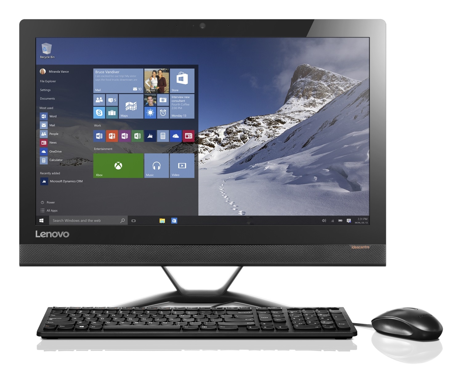 Lenovo Ideacentre AIO 300: May tinh tiet kiem khong gian hinh anh