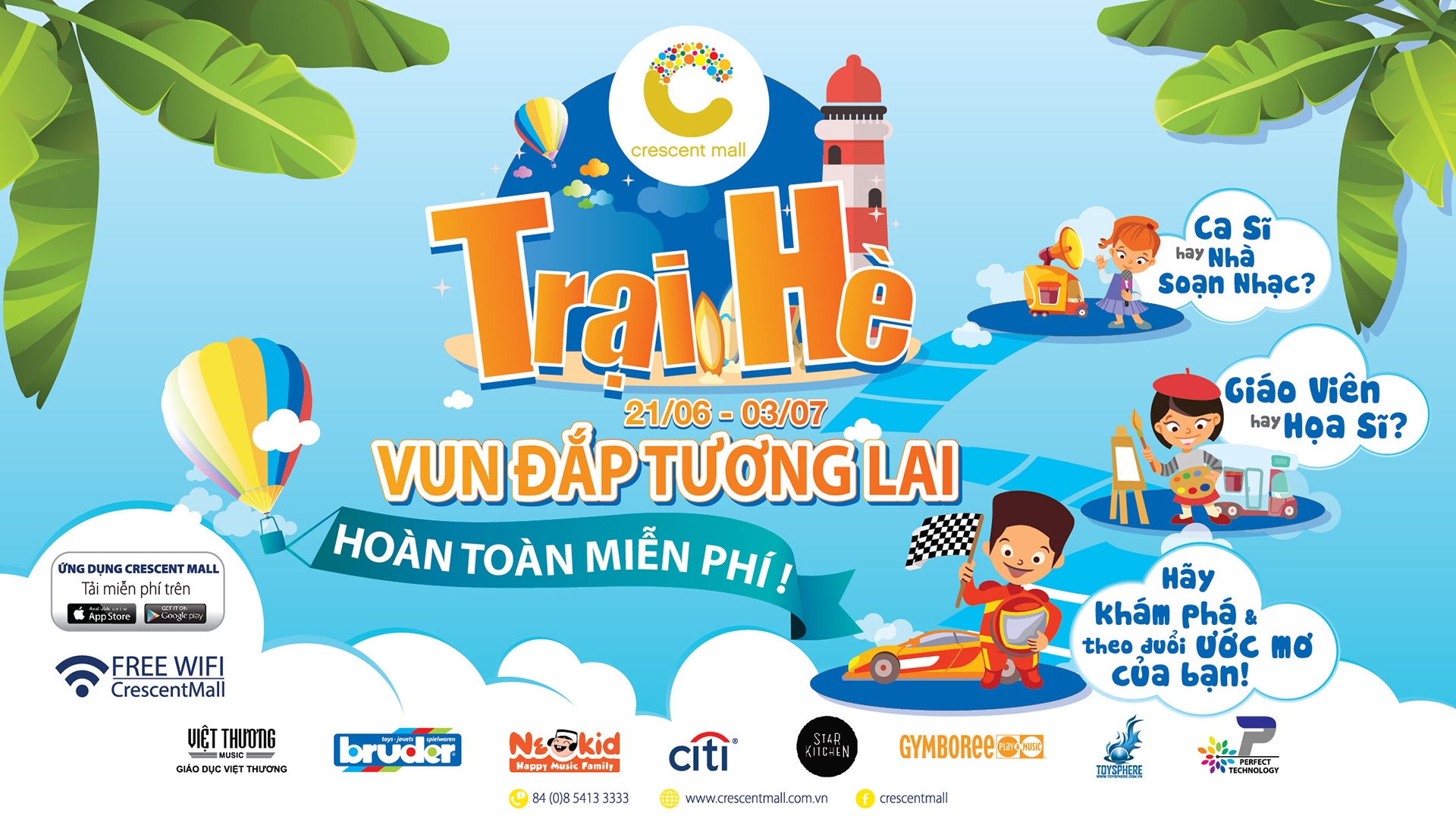 trại hè Vun đắp tương lai tại Crescent Mall ảnh 1 trai he Vun dap tuong lai tai Crescent Mall anh 1