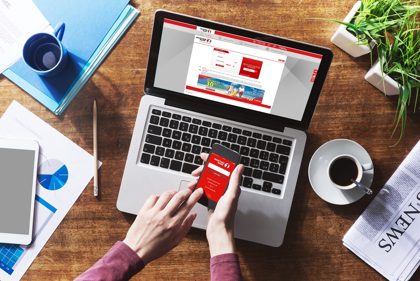 Ngan hang ngay cang chu trong dich vu online hinh anh