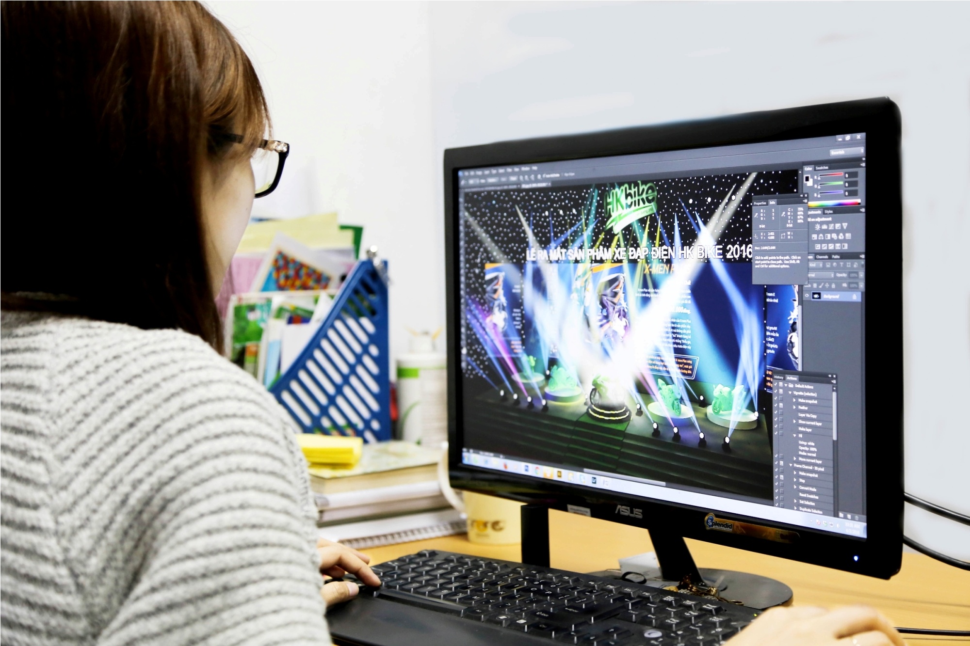 Xe dap dien HKbike anh 2