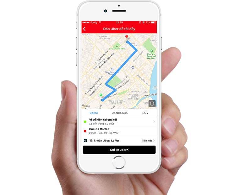 Uber chinh thuc hop tac voi Foody hinh anh