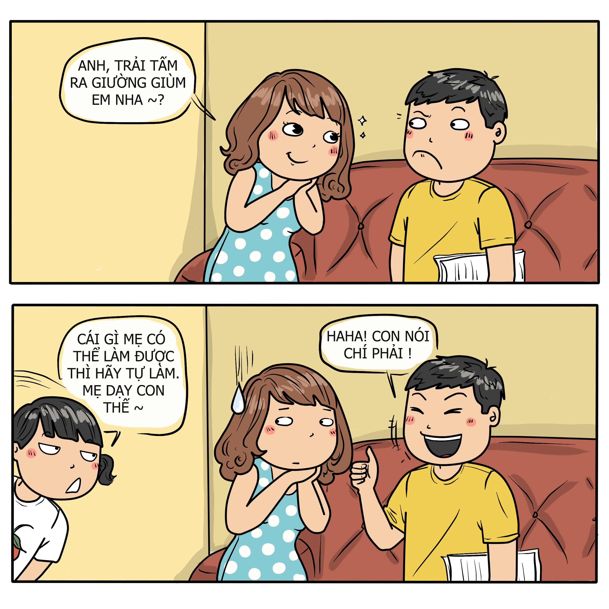 đối đáp hài hước giữa bố mẹ và con cái ảnh 2 doi dap hai huoc giua bo me va con cai anh 2