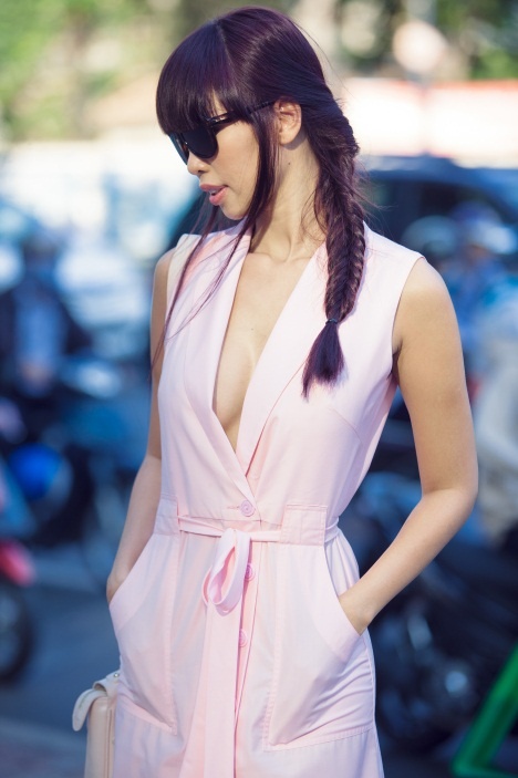 Cách tết tóc đuôi cá giống Hà Anh ảnh 1 Cach tet toc duoi ca giong Ha Anh anh 1