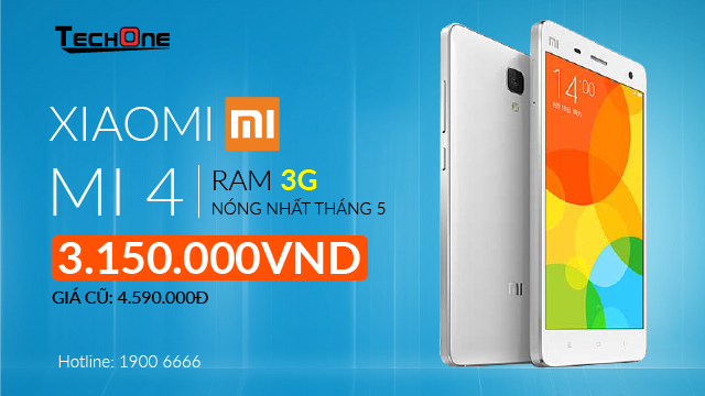 mua Xiaomi Mi 4 tại TechOne ảnh 5 mua Xiaomi Mi 4 tai TechOne anh 5