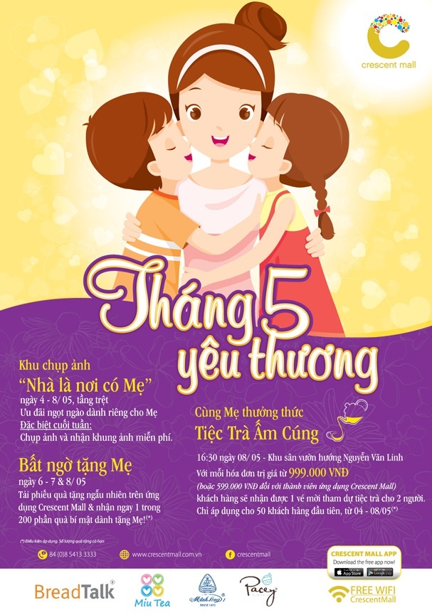 nhận quà tặng mẹ tại Cresent Mall ảnh 1 nhan qua tang me tai Cresent Mall anh 1