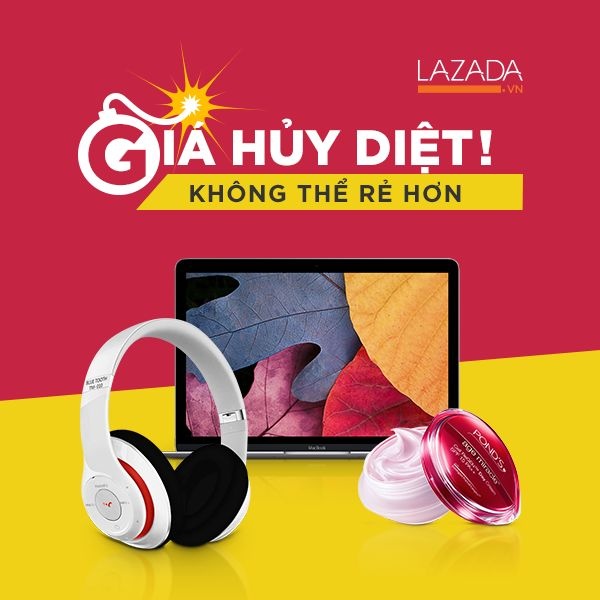 khuyến mãi "Giá hủy diệt" tại Lazada ảnh 1 khuyen mai "Gia huy diet" tai Lazada anh 1