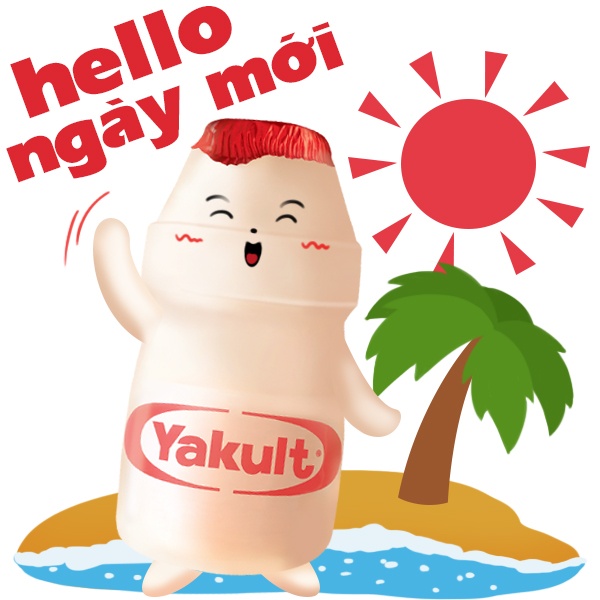 sticker hài hước của Yakult ảnh 3 sticker hai huoc cua Yakult anh 3