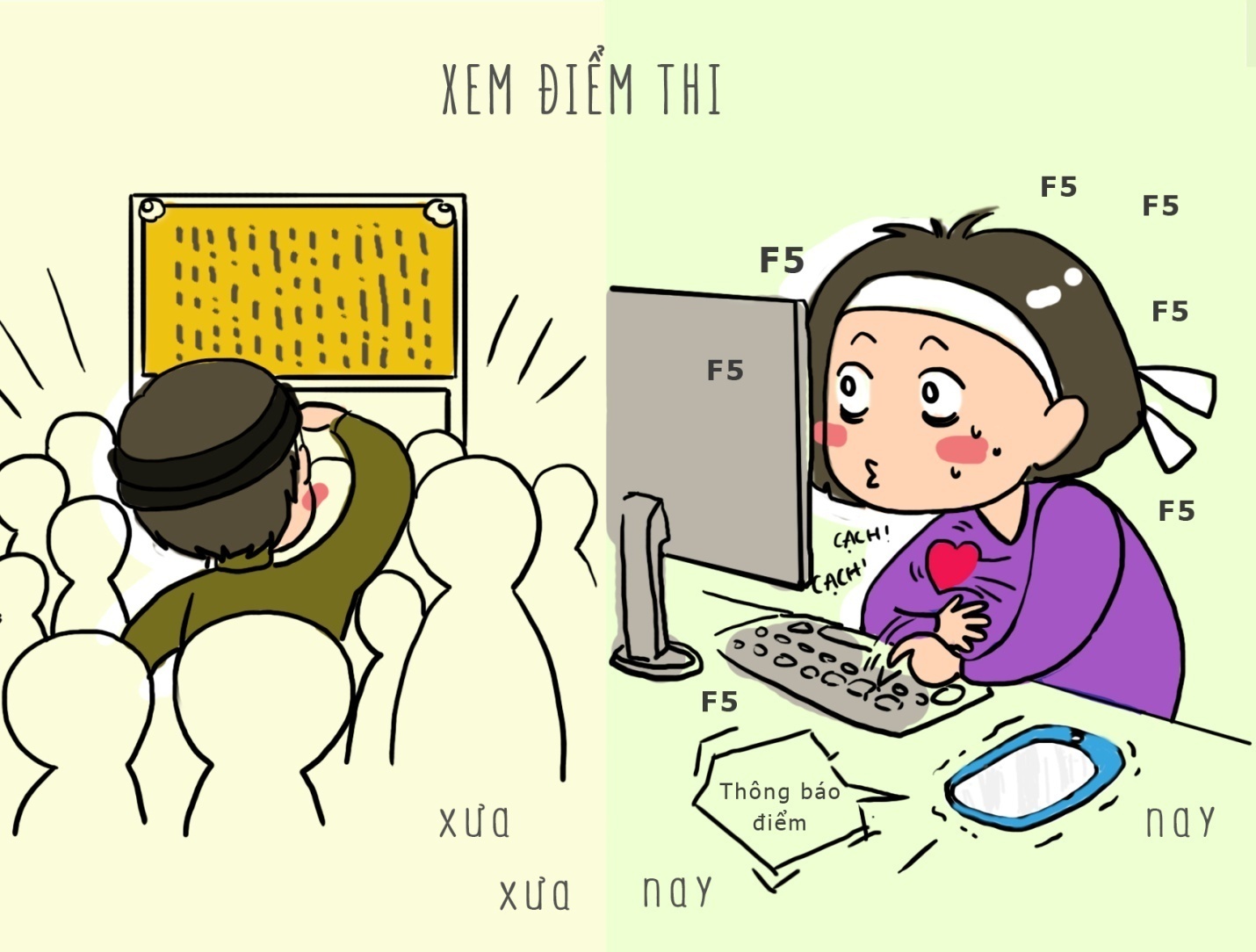 Su khac biet trong chuyen thi cu xua va nay hinh anh