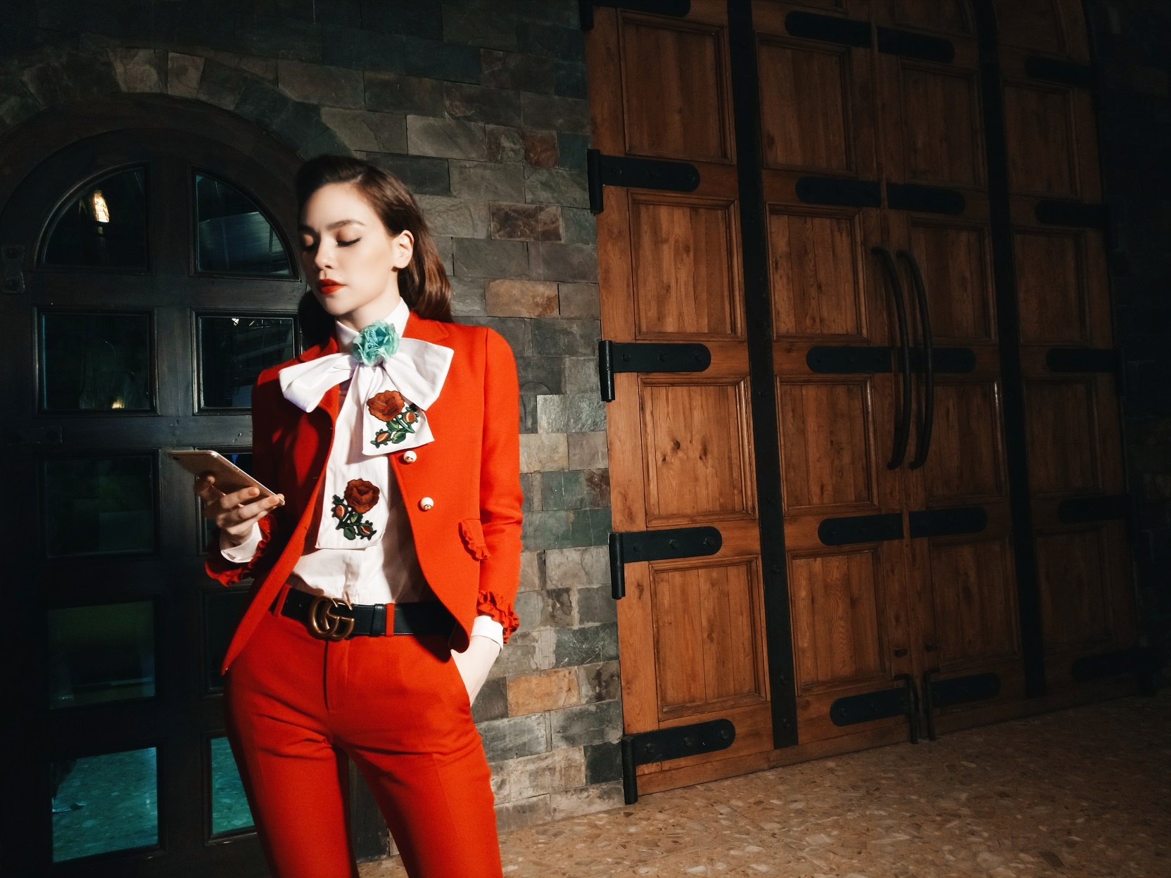 Ho Ngoc Ha trong hau truong The Face anh 10