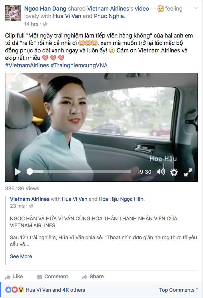 ngoc han hua vi van lam tiep vien hang khong anh 4