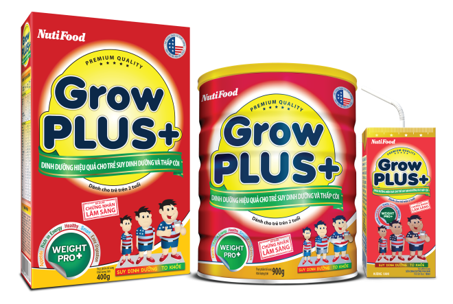 GrowPLUS+ NutiFood danh cho tre suy dinh duong thap coi hinh anh