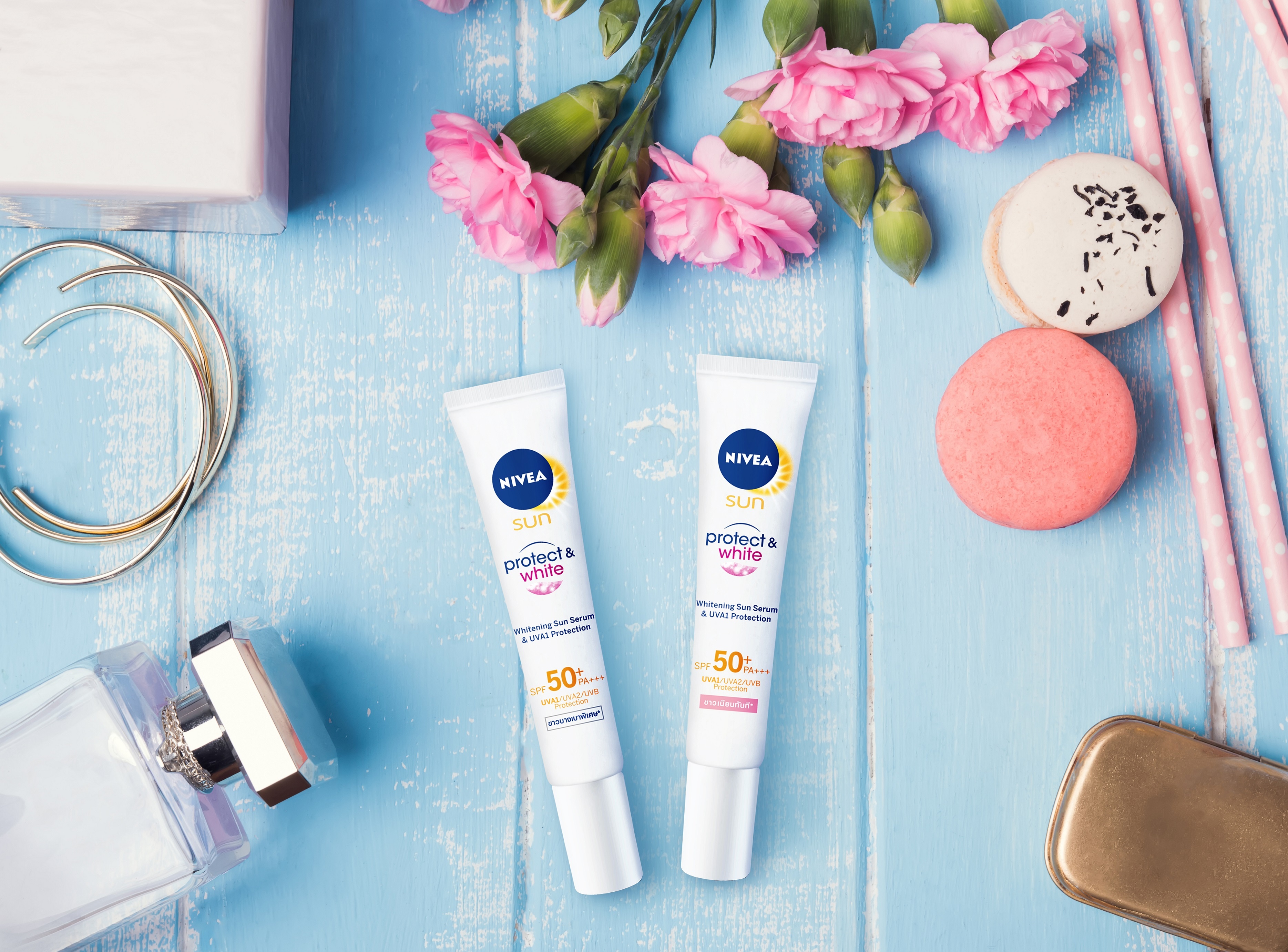 serum chống nắng và dưỡng trắng da Nivea ảnh 2 serum chong nang va duong trang da Nivea anh 2