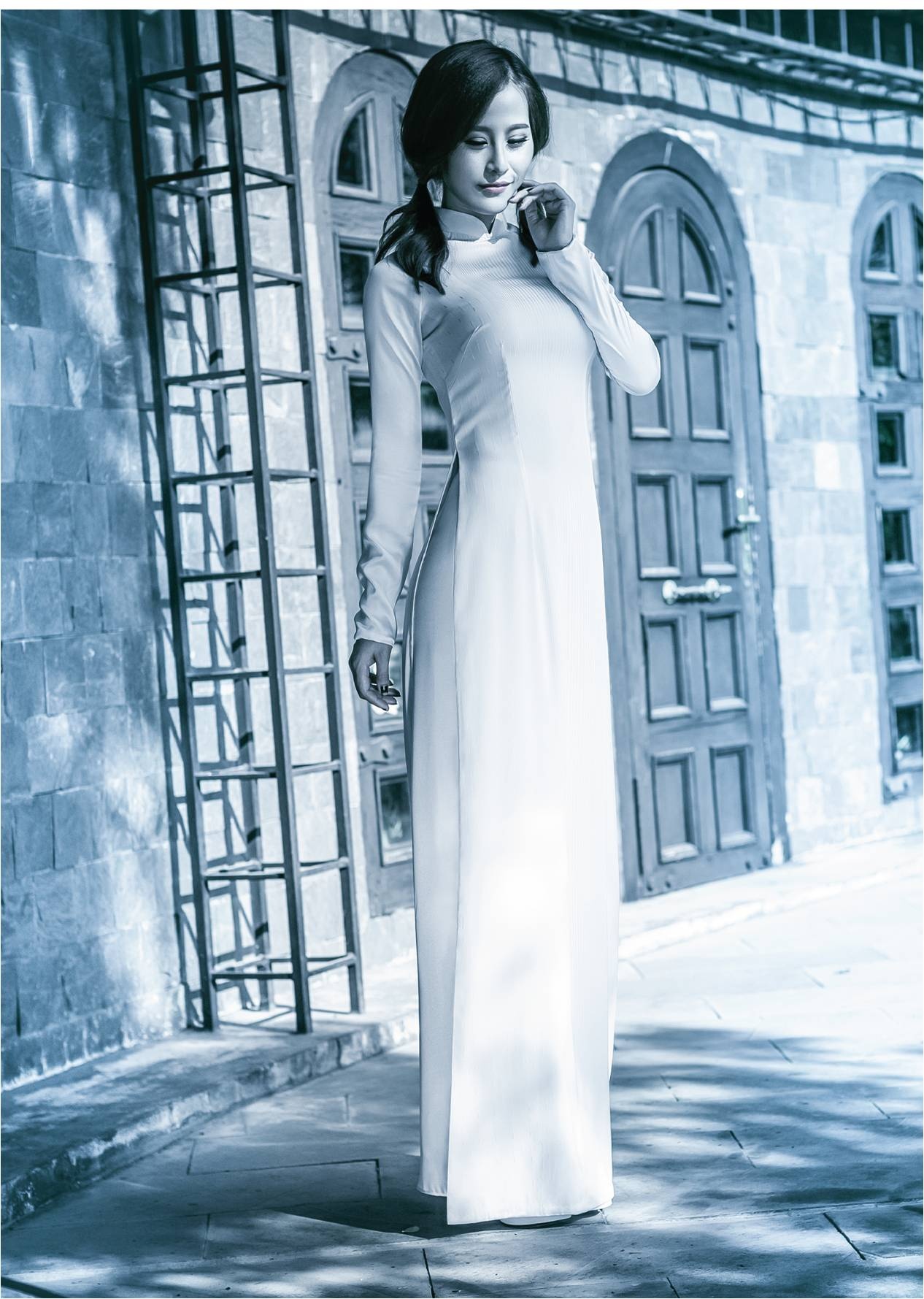 Áo dài nữ sinh mùa tựu trường ảnh 6 Ao dai nu sinh mua tuu truong anh 6