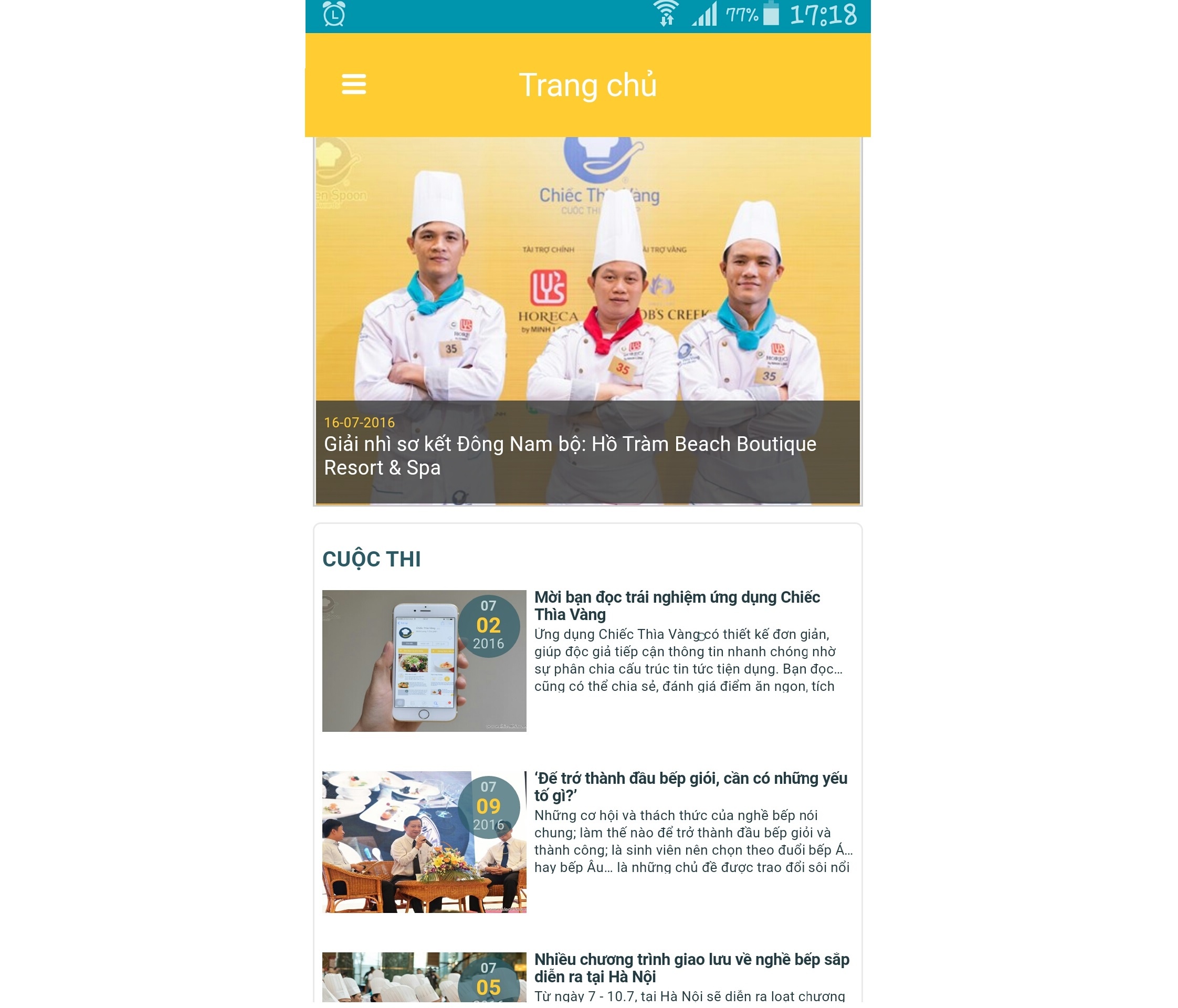 ung dung Chiec thia vang anh 2