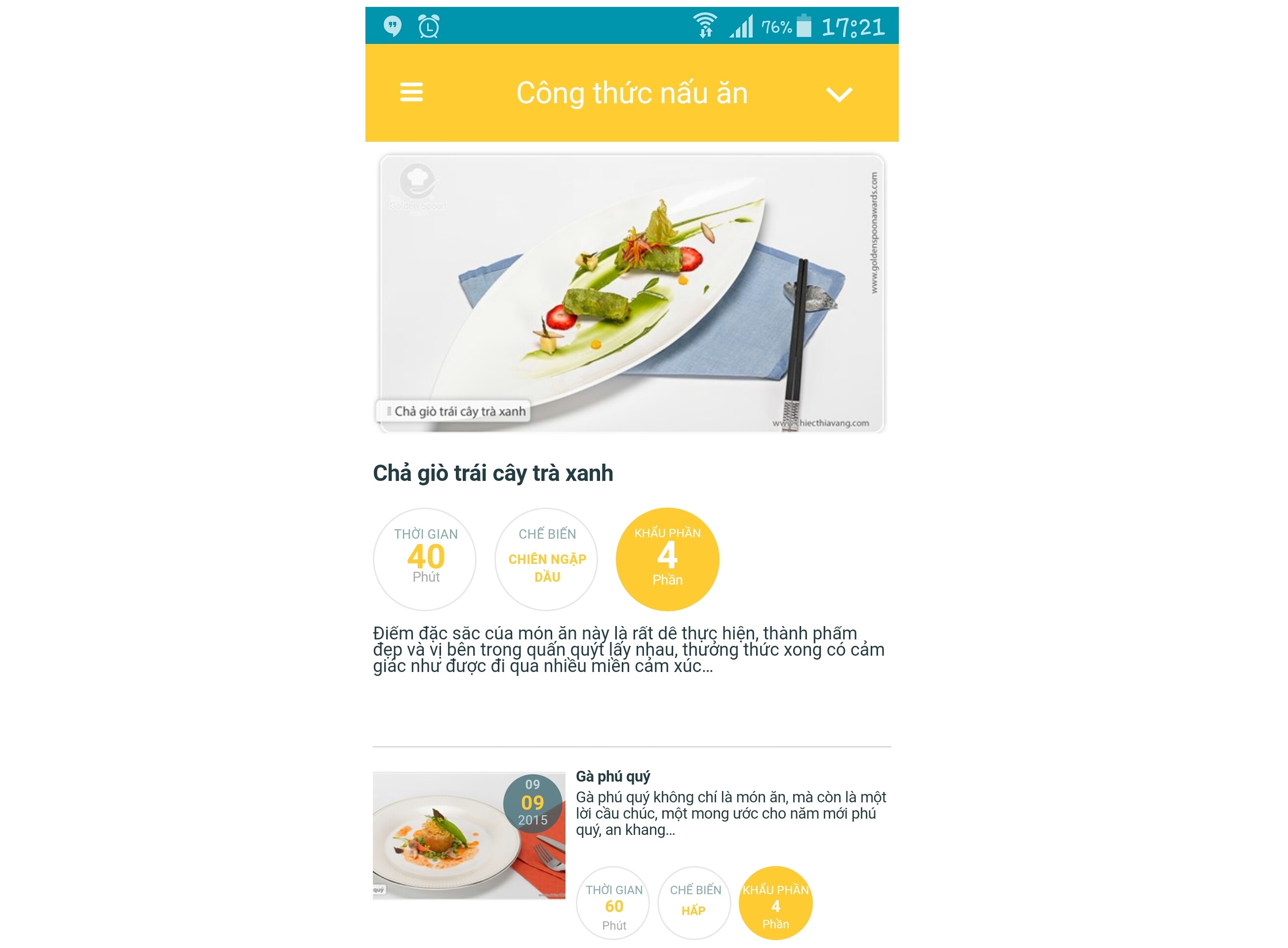 ung dung Chiec thia vang anh 3