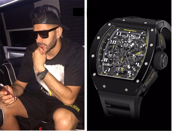 cac sao bong da dung dong ho Richard Mille anh 2