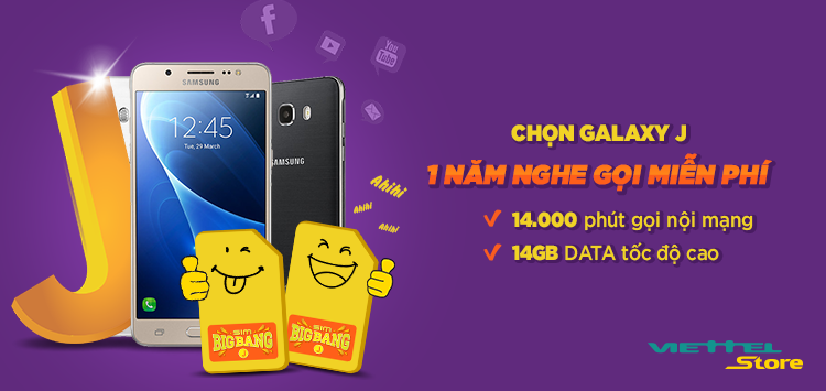 Viettel Store khuyen mai khi mua Galaxy J5 J7 anh 1