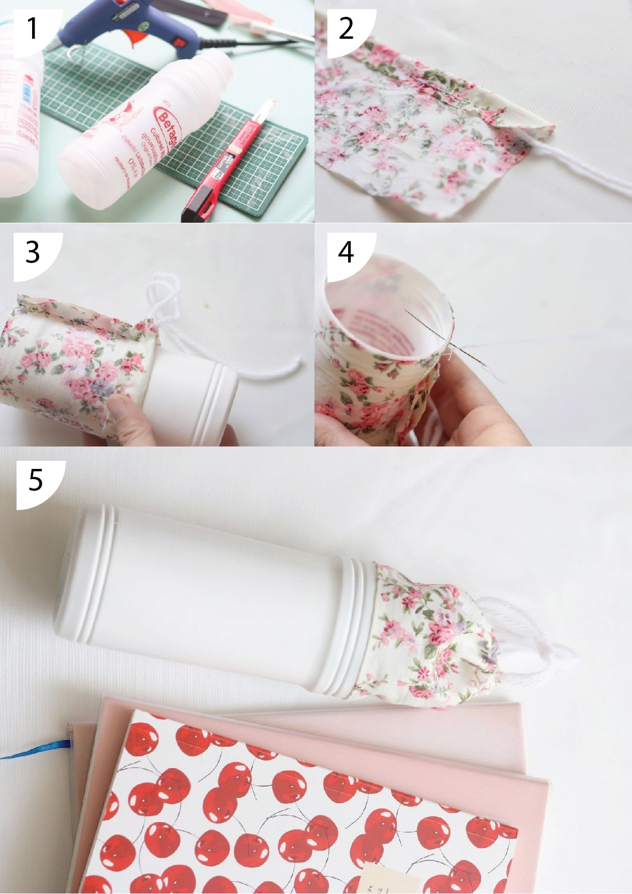tái chế vỏ chai sữa thành vật dụng xinh xắn ảnh 3 tai che vo chai sua thanh vat dung xinh xan anh 3