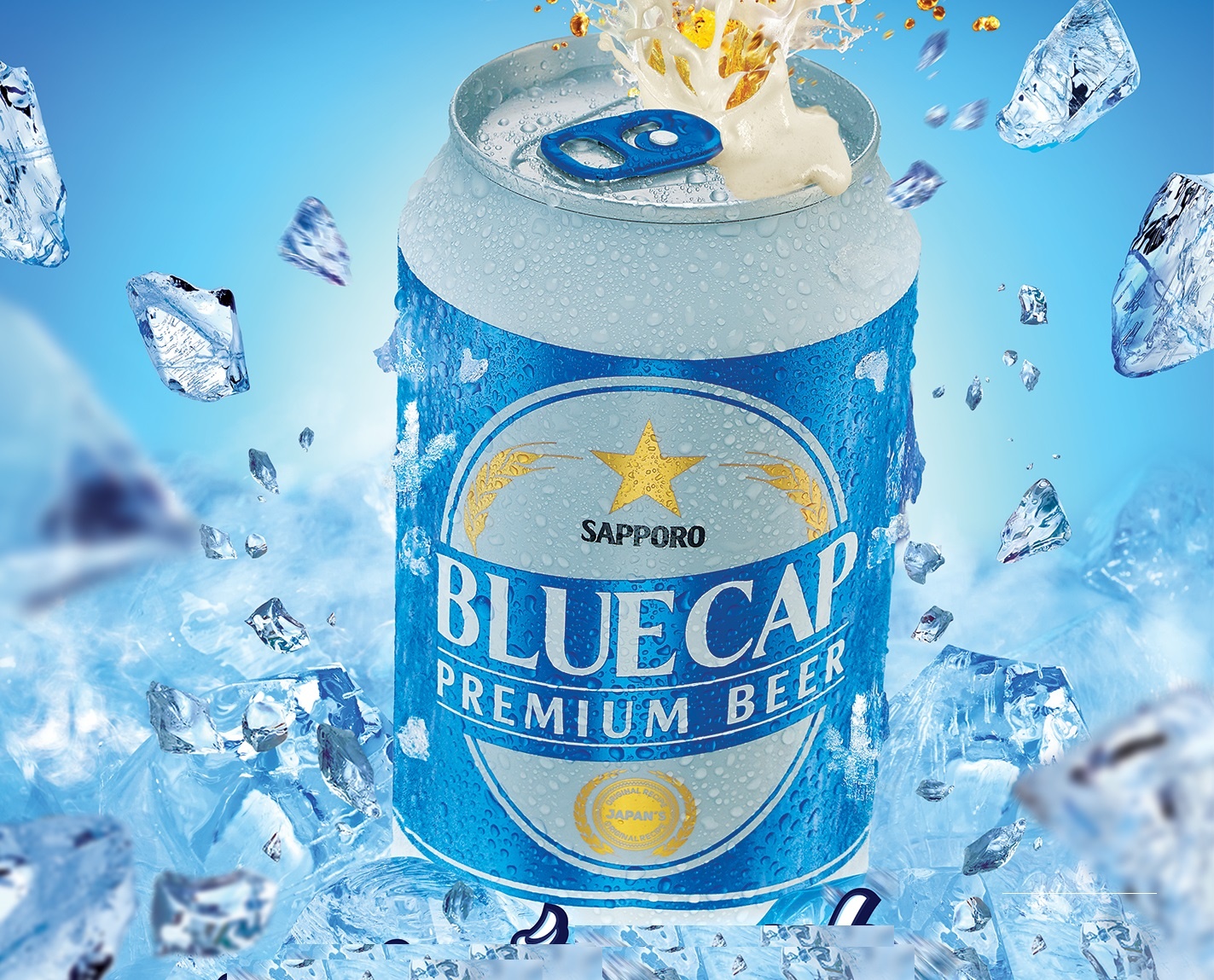 Sapporo Viet Nam ra mat san pham bia Blue Cap hinh anh