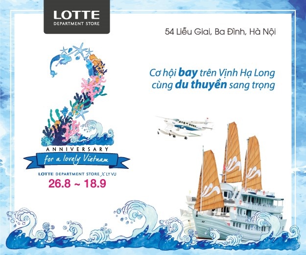 Lotte Department Store khuyến mãi mừng 2 tuổi ảnh 1 Lotte Department Store khuyen mai mung 2 tuoi anh 1