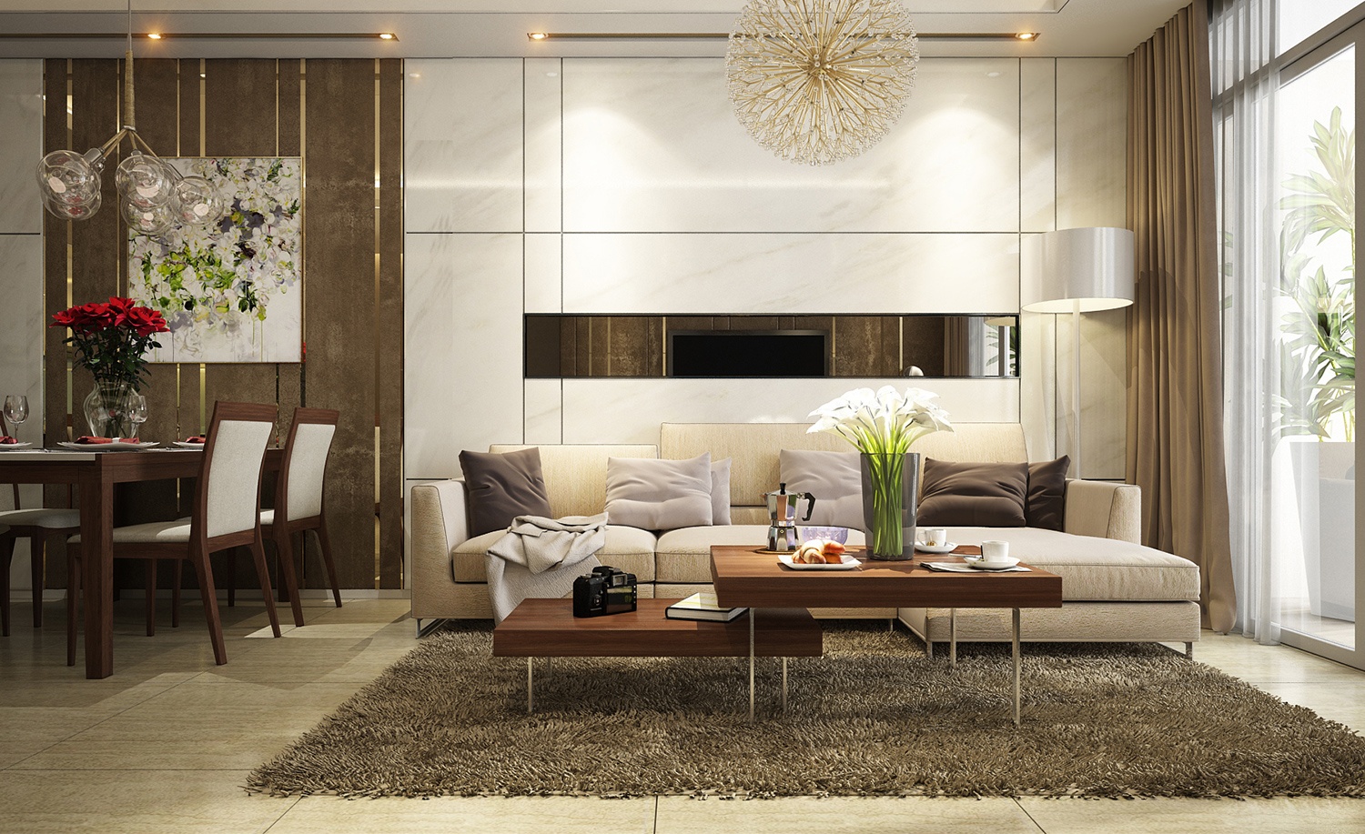 Ben trong can ho cao cap tren dai lo Pham Van Dong, Sai Gon hinh anh