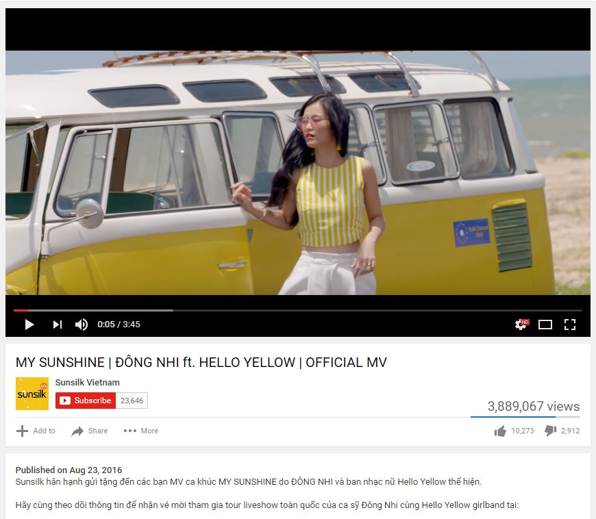 MV moi cua Dong Nhi dat gan 4 trieu luot xem anh 1