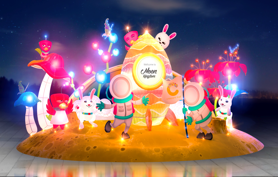 Khong khi trung thu soi dong tai Crescent Mall hinh anh