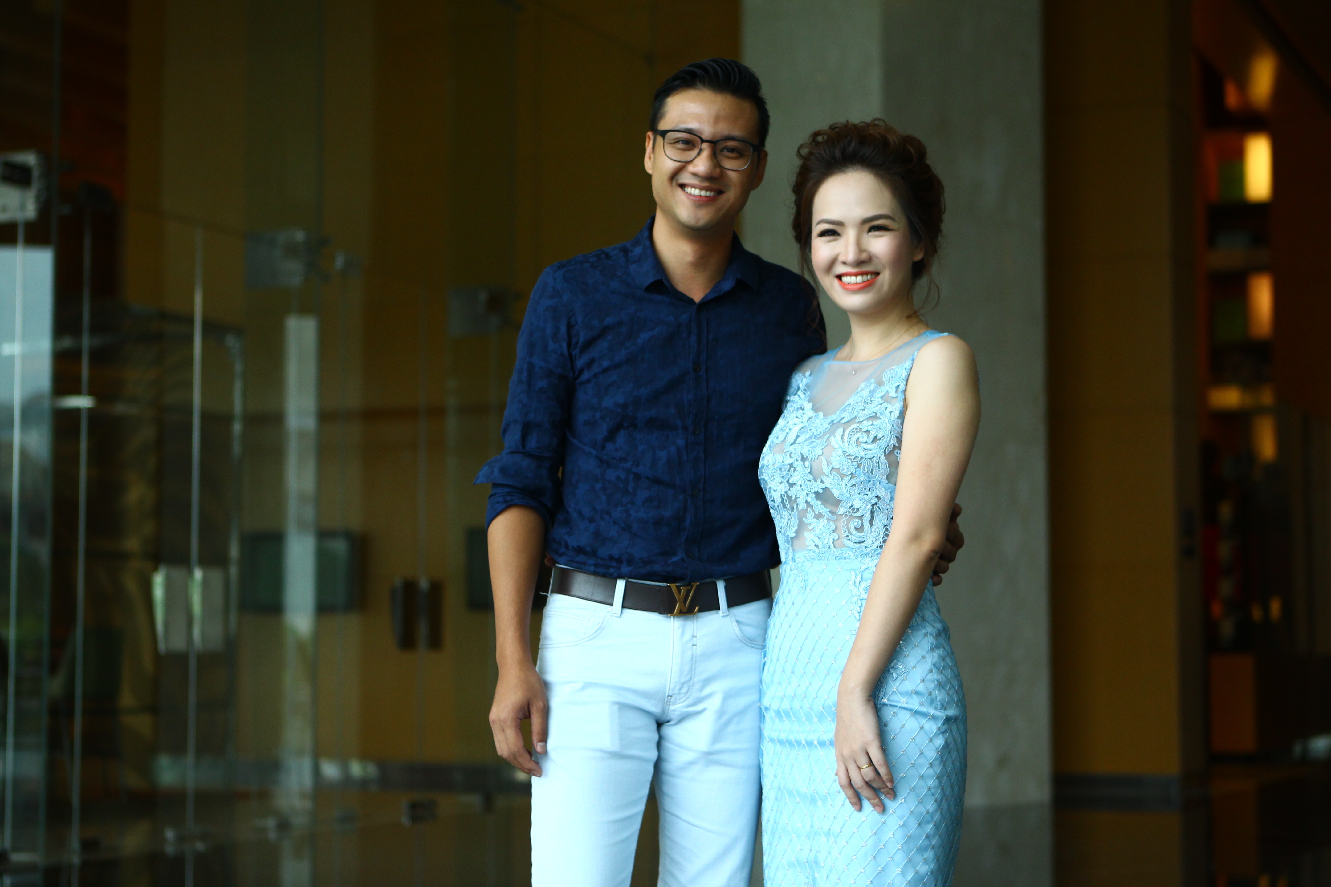 Hoa hau Thuy Lam dien dam xanh anh 4