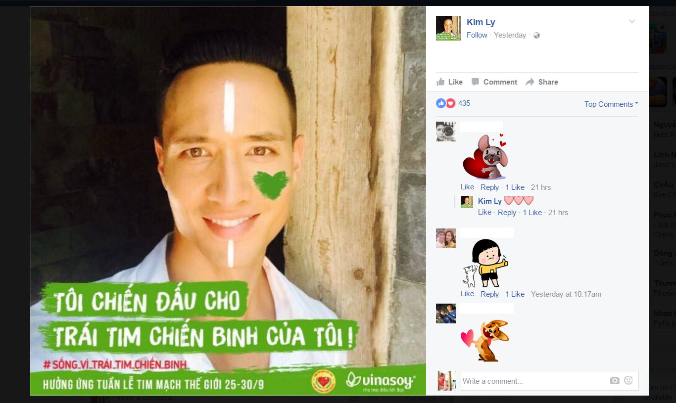 Kim Ly Diem My 9X ung ho chuong trinh bao ve tim anh 2