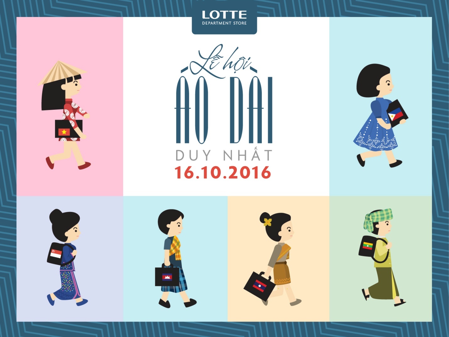 Le hoi ao dai doc dao tai Lotte Department Store hinh anh