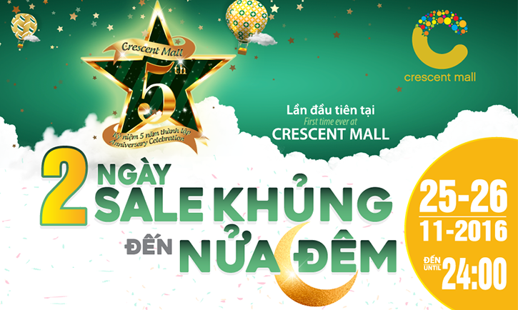 Co hoi mua sam lon voi 48 gio khuyen mai tai Crescent Mall hinh anh