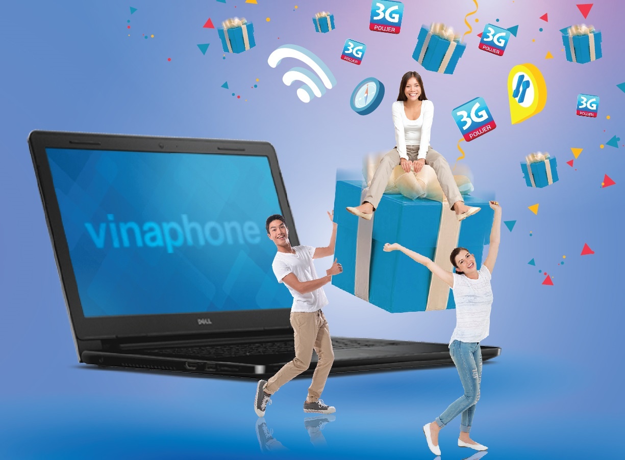 VinaPhone tang laptop cho khach hang dang ky Data hinh anh