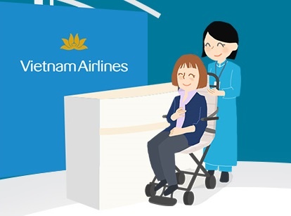 VNA dau tu lon phuc vu hanh khach han che kha nang di chuyen hinh anh