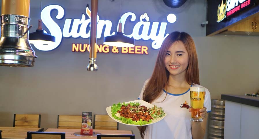 Uu dai lon mung khai truong nha hang Suon Cay quan 1 hinh anh