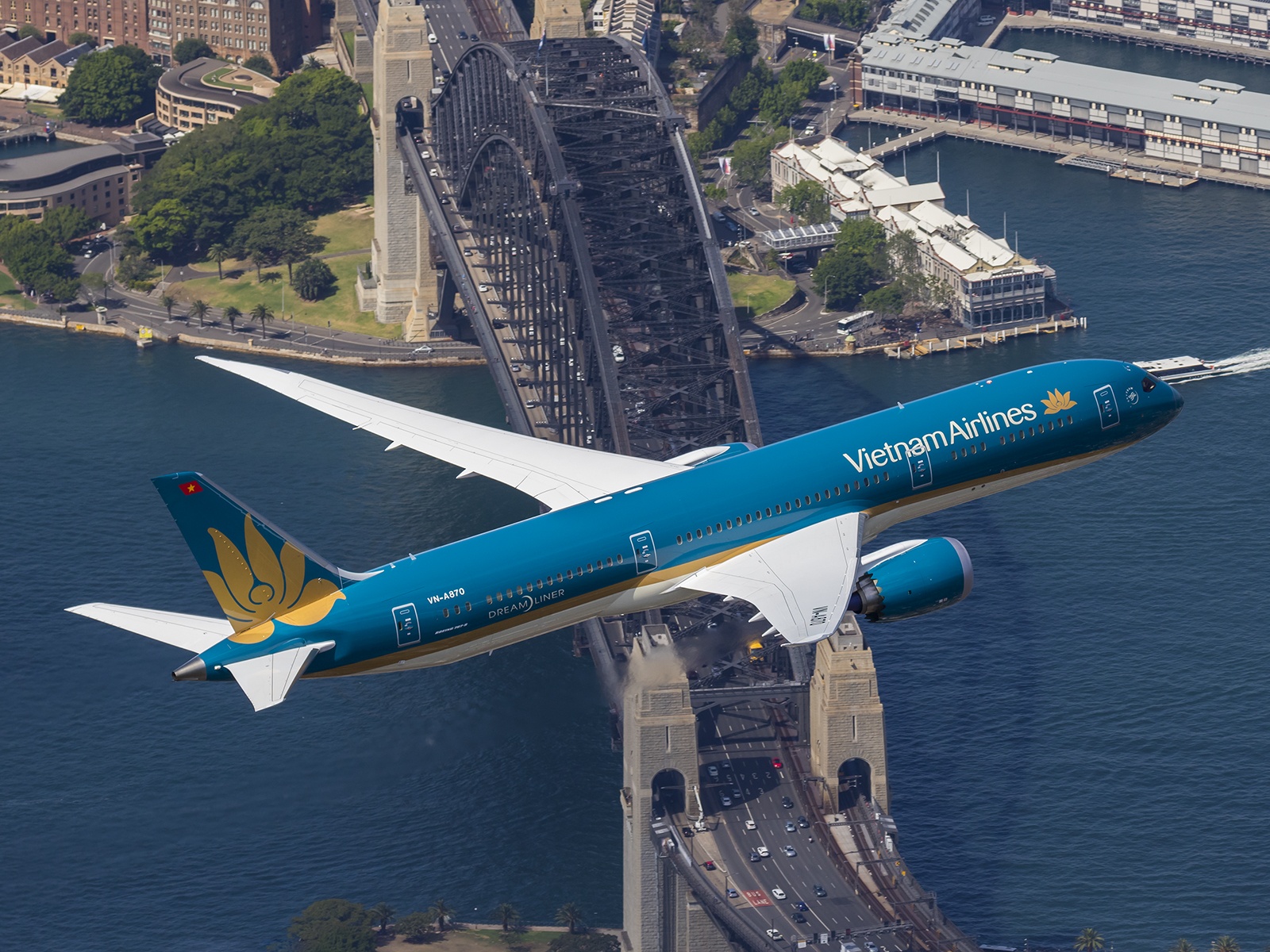 Hanh khach Vietnam Airlines bay Australia bang Boeing 787 hinh anh