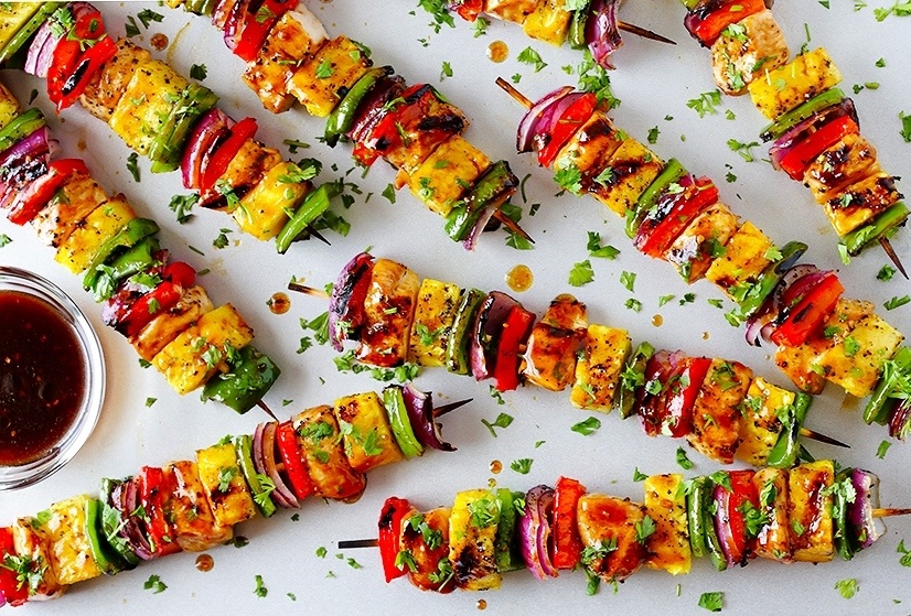 Nghe thuat mau sac trong am thuc hinh anh