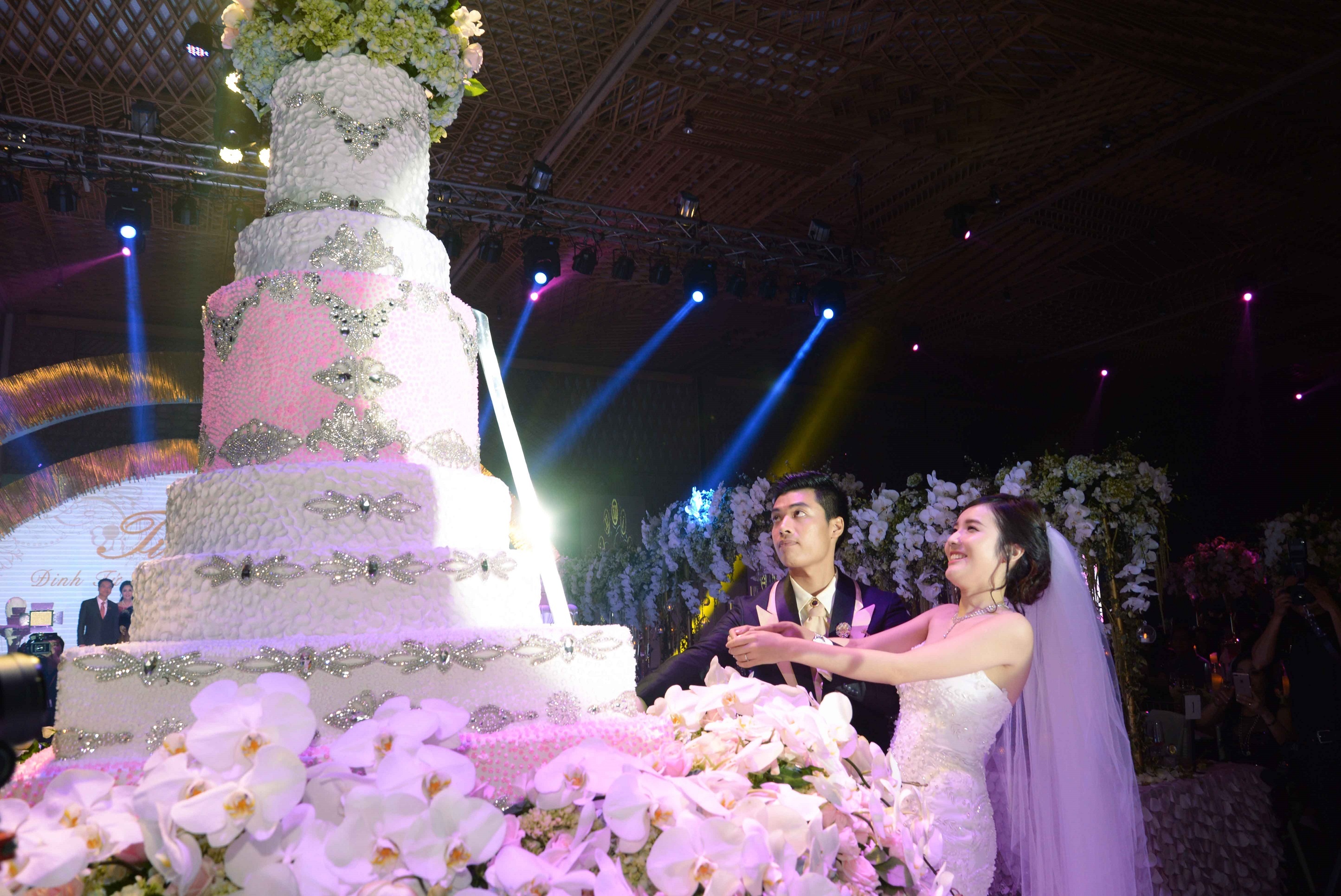 Dam cuoi an tuong cua cap doi Sai thanh tai Gem Center hinh anh