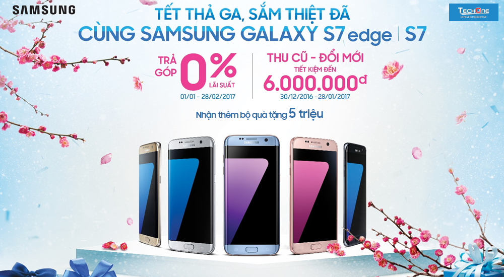 He thong sieu thi dien thoai TechOne,  Galaxy S7, anh 1