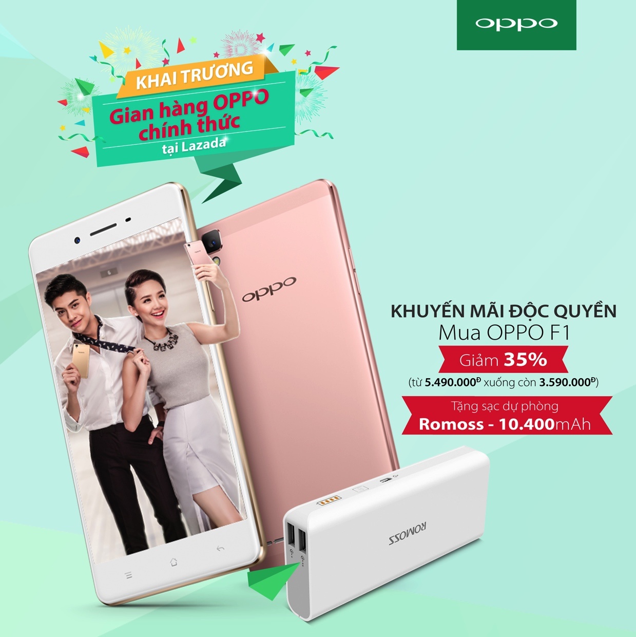 Lazada, Oppo F1 ảnh 1 Lazada, Oppo F1 anh 1