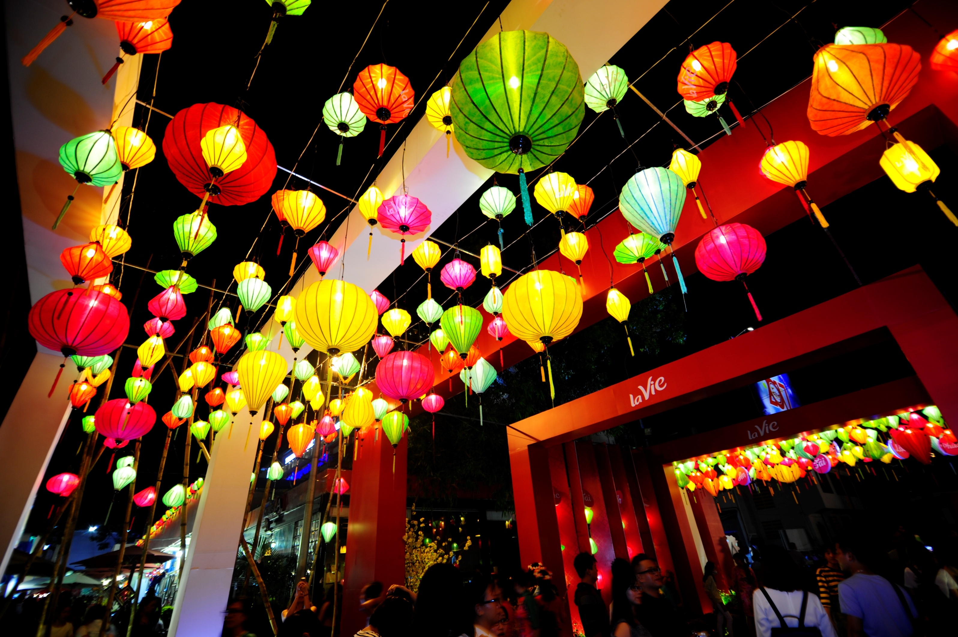 Gioi tre Sai Gon hao huc check-in khong gian Tet co truyen hinh anh