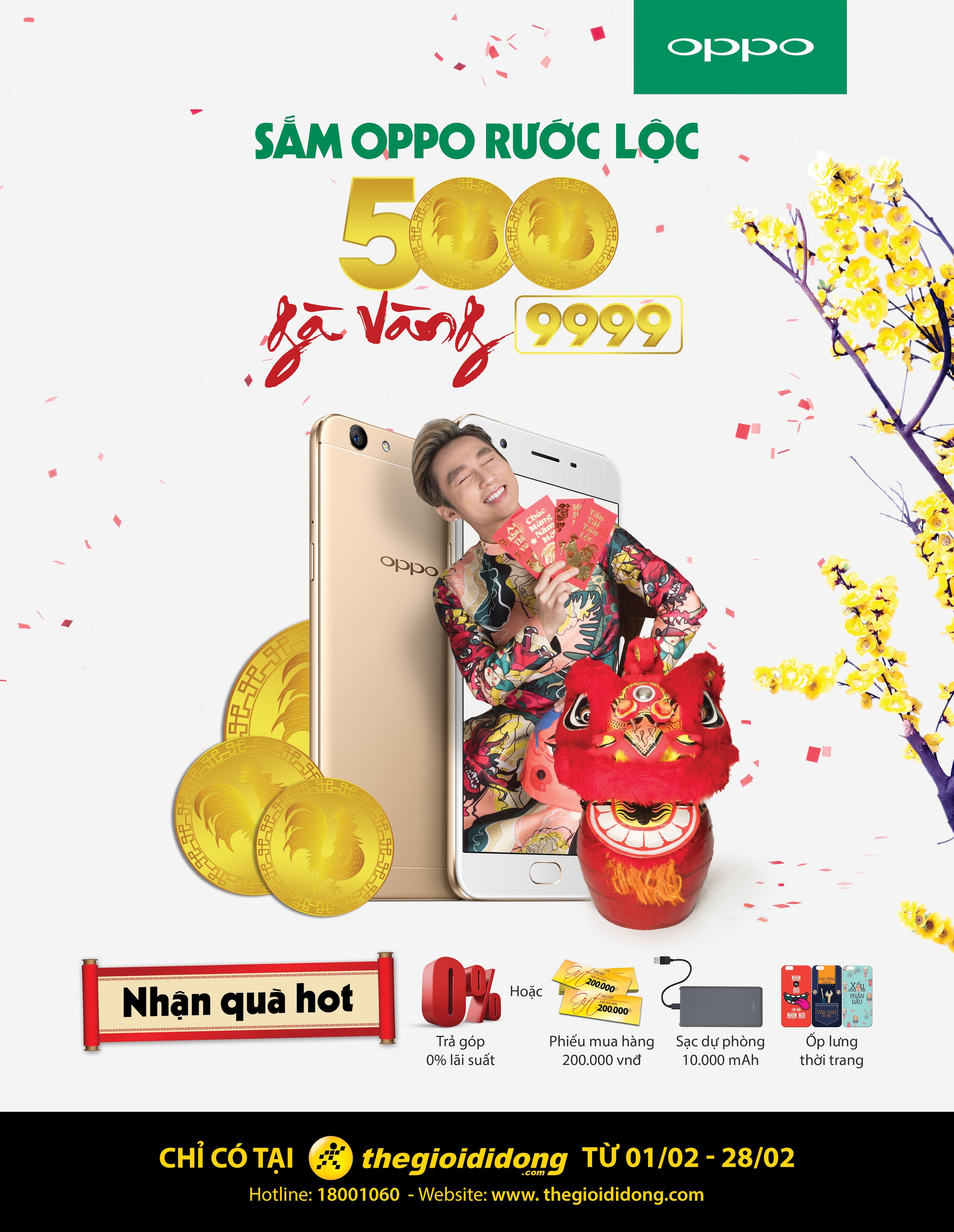 Oppo,  The Gioi Di Dong,  ngay Than Tai anh 2